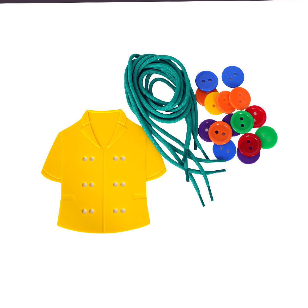 Button Clothes - Düğme İlikleme, Gömlek ve Kıyafet Giydirme Eğitici ve Eğlenceli Kutu Oyunu - 5