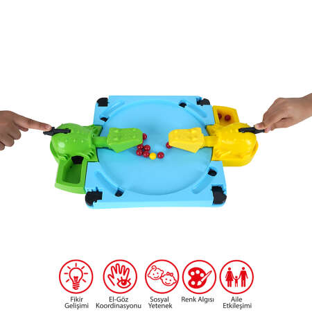 2'li Çılgın Croco Top Yutma Kutu Oyunu - Eğlenceli ve Hareketli Çocuk Oyuncağı - 1