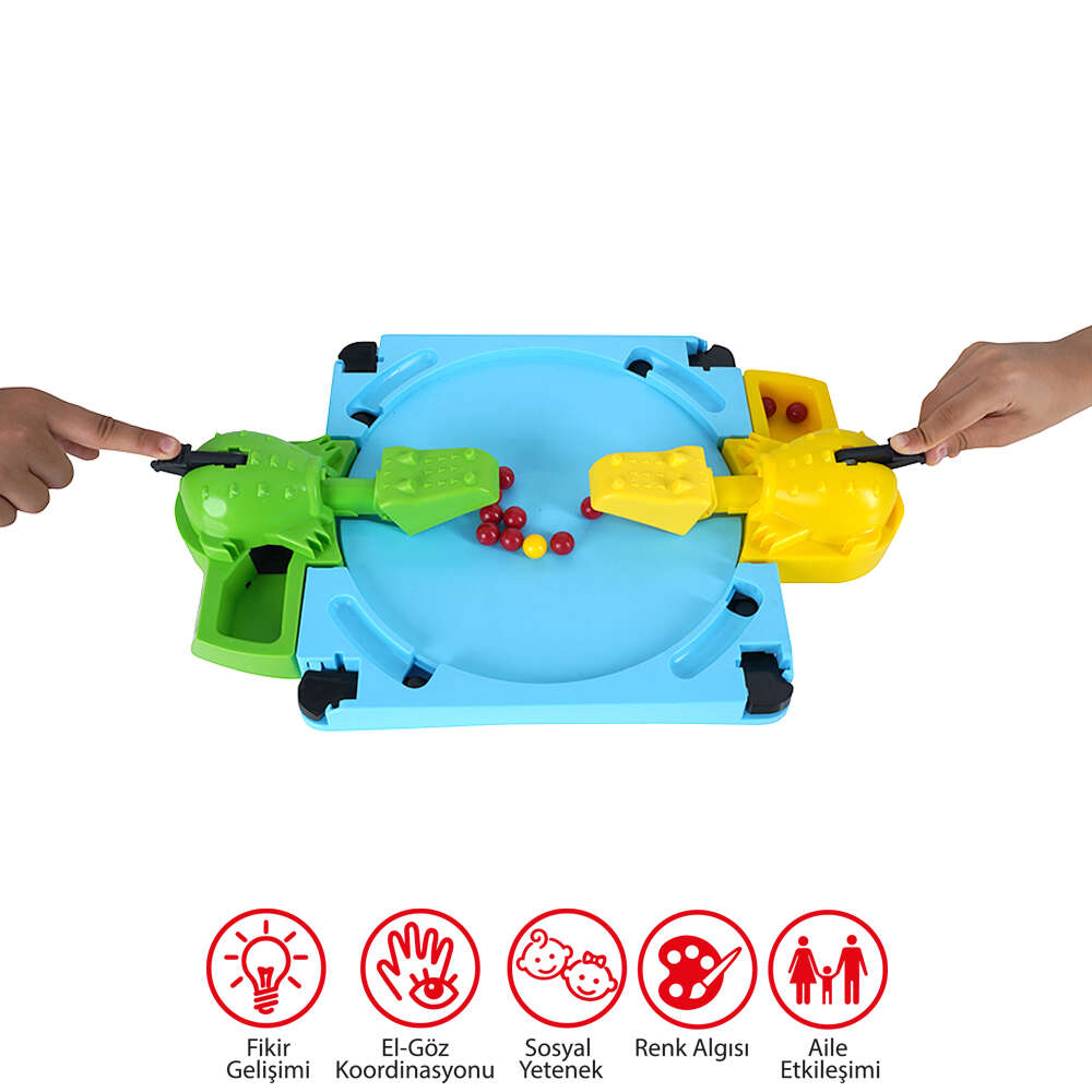 2'li Çılgın Croco Top Yutma Kutu Oyunu - Eğlenceli ve Hareketli Çocuk Oyuncağı - 1