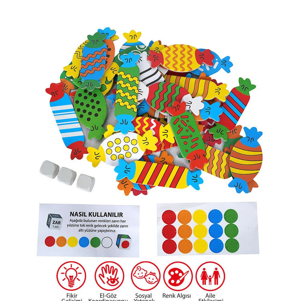 Şeker Candy Eşleştirme - Eğlenceli ve Eğitici Kutu Oyunu - 2