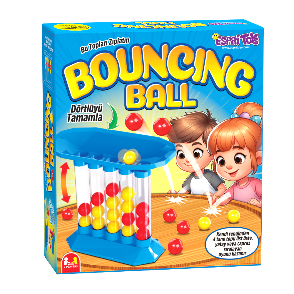 Zıplayan Top Oyunu - Mavi Bouncıng Ball Aile İçi Masa Kutu Oyunu - 1